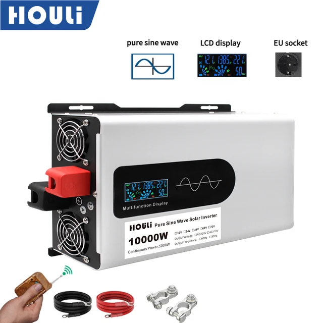 New Best 3000w 3500w 4000w Inverter Pure Sine Wave Inverter 12v 220v Power  Solar Inverter Led Display Dc 12v/24v To Ac 220v-230v - Inverters &  Converters - AliExpress