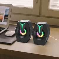 RGB E-Sports Marquee Computer Speaker USB Wired Desktop Subwoofer Audio For Desktop Computer Laptop 1