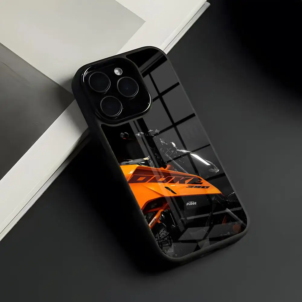 Premium Motorcycle-Inspired Glass Phone Case