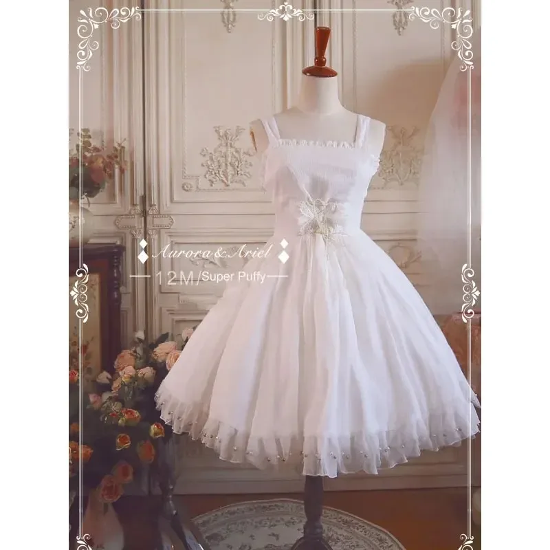 [AA Lolita fashion]Aurora Ariel~45cm 12m A Line Lolita Fashion Petticoat Lolita Dress Lolita Cosplay Costumes Lolita Skirt