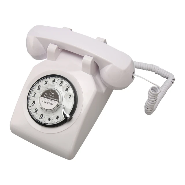 Black Retro Telephone Classic Vintage Rotary Dial Hands Free Landline Phone  for Home/Office/Hotel, Antique Phones for Senior - AliExpress