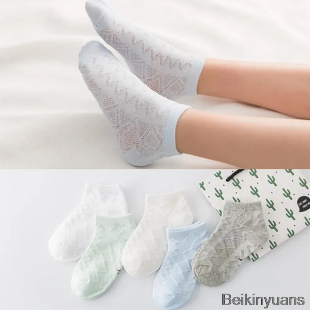 Children's Socks Spring Summer Boys Girls Cotton Thin Breathable Baby Mesh Sock for newborn toddlers infant kids socks