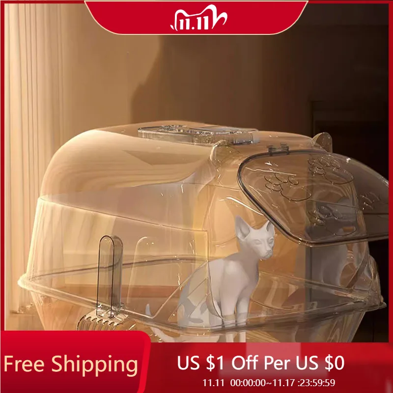 Balcone Moderno Lettiera Per Gatti Pulizia Letto Gabbia Gabbia Villa Gatto Padelle Vassoio Casa Completamente Chiusa Petkit Pura Max Prodotti Per La C