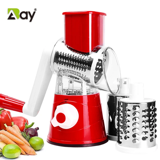 Our rotary cheese grater can slice vegetables easily and quickly, whic