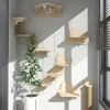 1PC Cat Tree Wall Mounted Cat Shelves Scratching Post for Cat Jumping Platform and Cat Hammock Rope Ladder Wall Wooden Furniture 6