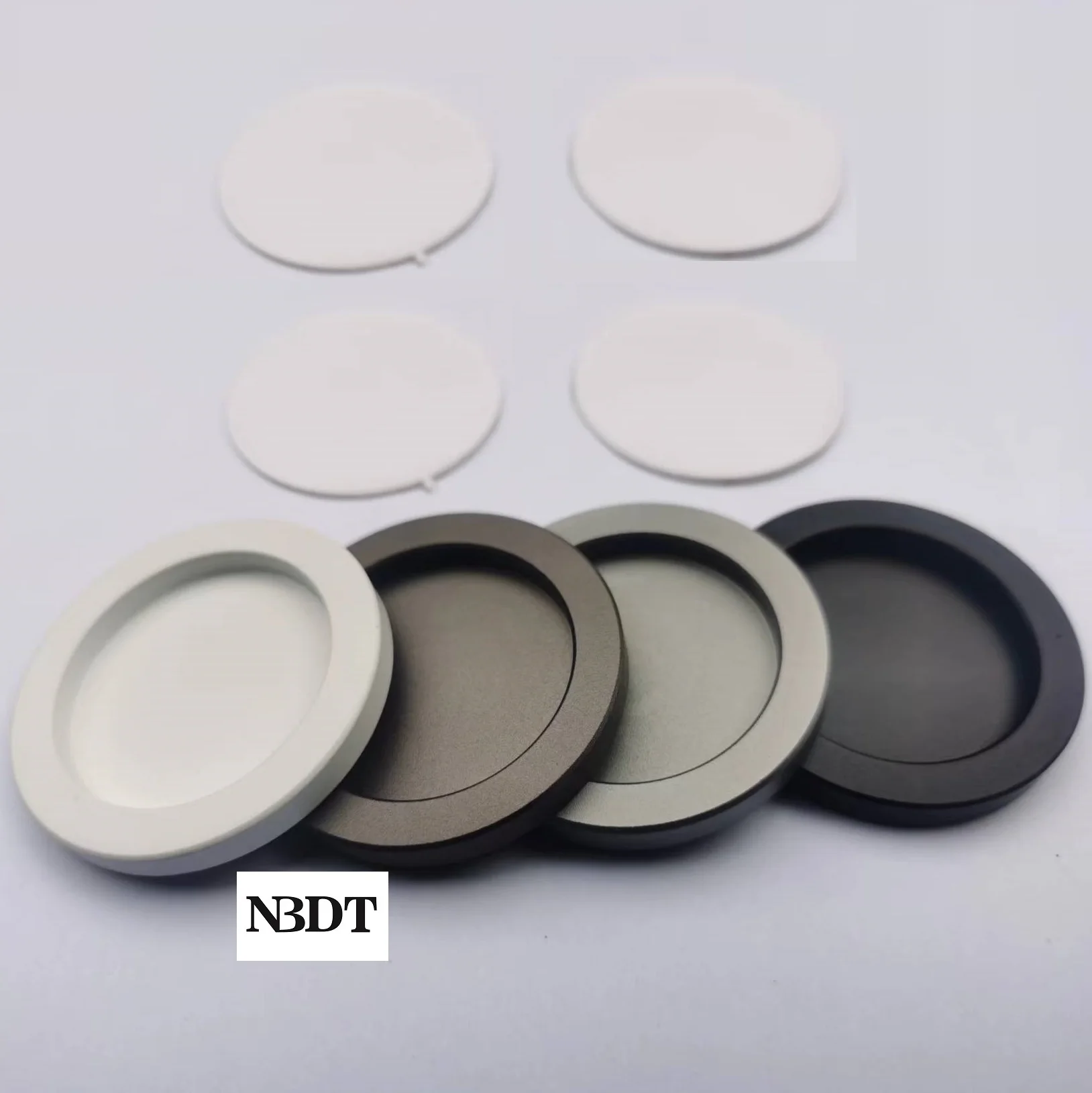 Round Sticking Thin Finger Pull para Deslizar a Porta de Vidro Alumínio Ouro Matte Preto Pcs