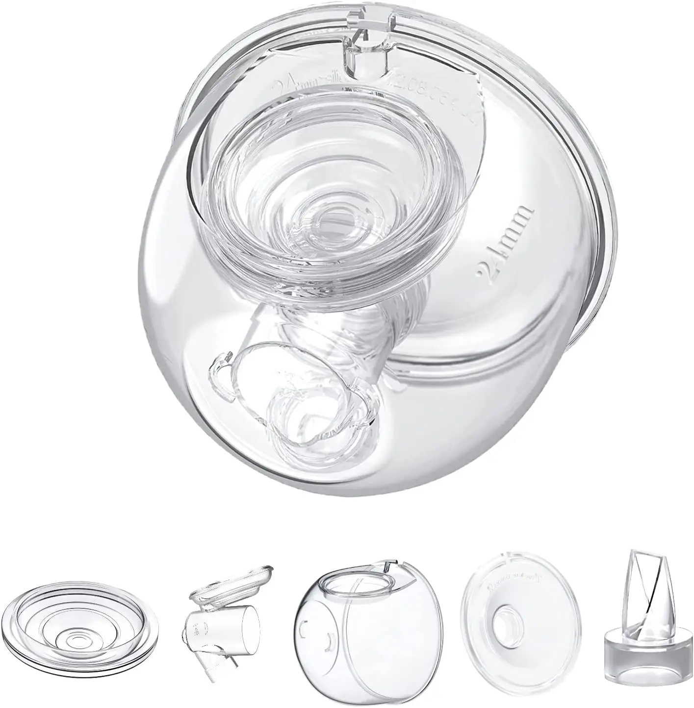 Silicone Breast Milk Collector Wearable Milker Accessories for S9/S10/S12 Breast Pump Cup Breastfeeding Milk Collection Cover breast pump accessories breastmilk collecter