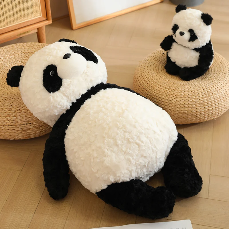 

1pc 25-70cm Cute Cartoon National Treasure Big Panda Plush Toys Lying Flat Panda Pillow Mat Doll For Kids Girls Birthday Gift