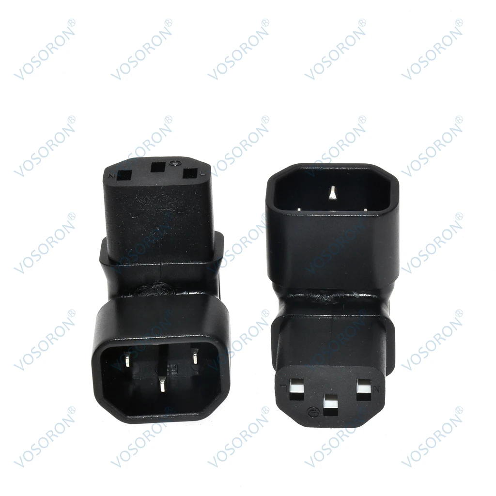 Фото Понижающий угол IEC 320 C14, 3-контактный штекер на гнездо C13, PDU, PSU, быстрое расширение, адаптер питания, розетка для ЖК-телевизора, настенное крепление №4