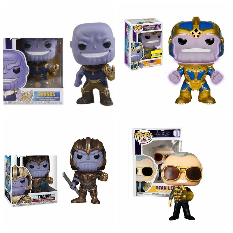 Funko Pop Thanos Glows 78 #289 #453 # Stan Leee 01 # Pvc Action Figure Collection Modello Giocattoli Per Bambini Regalo Di Compleanno Di Natale