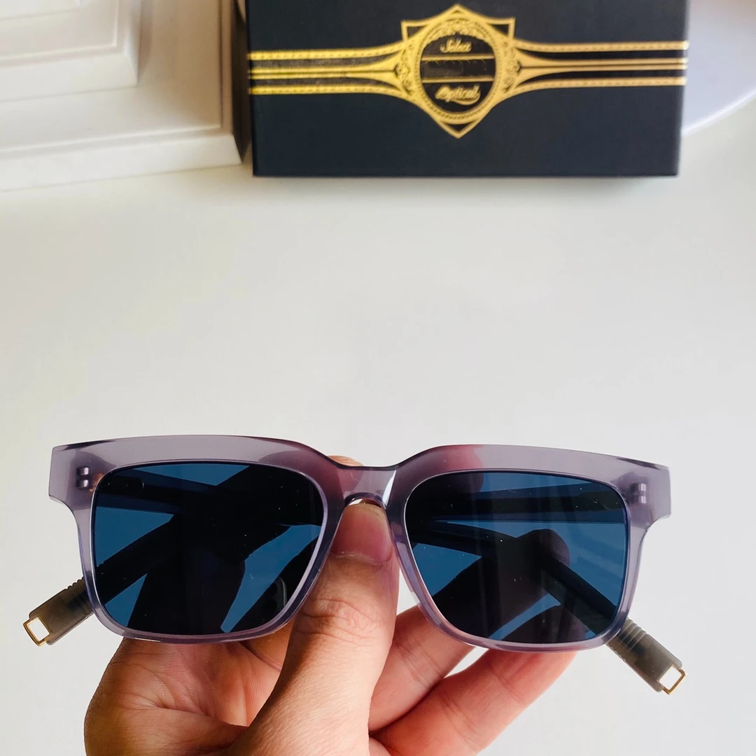 

Lancir LSA-702 DLX702 Square Acetate Frame Premium Men Sunglasses Polarized Blue Lenses Driving Anti-Glare Women Couple Eyewear