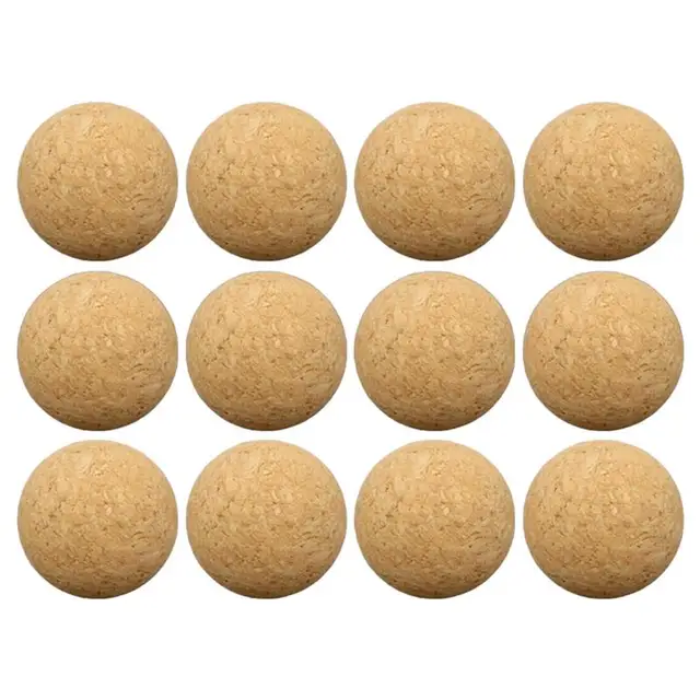 1/6Pcs 36mm Table Football Cork Solid Wood Foosball Table Soccer Ball Fussball Football Machine Replacement Accessories 1