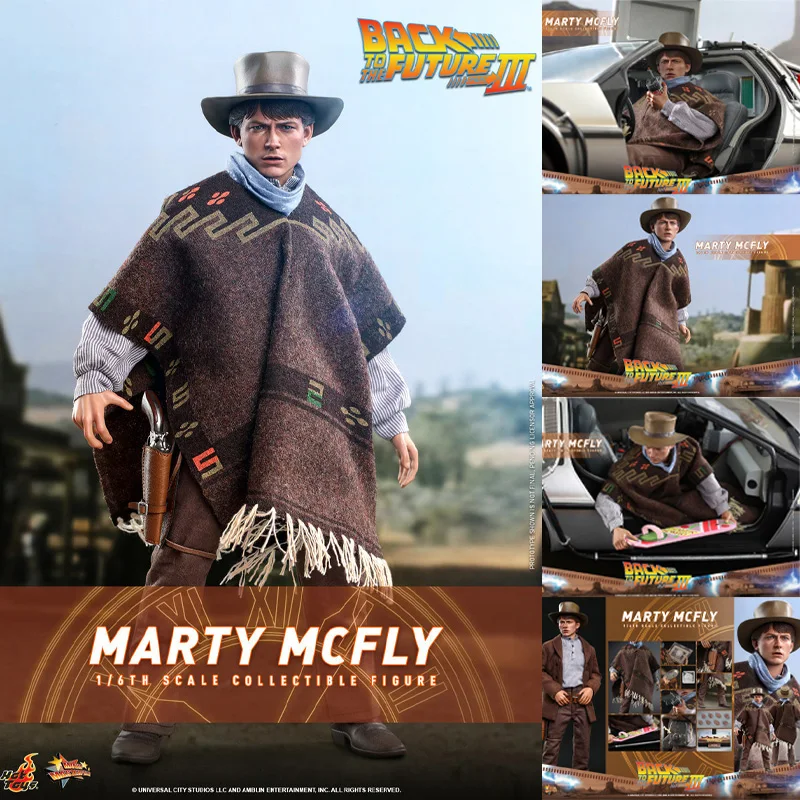 In Magazzino Genuine Hot Mms616 Toys Back To The Future Arty Mcfly Action Figure Pvc 28.5Cm Modello Da Collezione Bambole Ornamento Regalo
