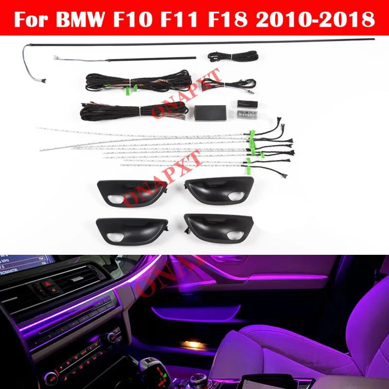 For-BMW-5-Series-F10-F11-F18-2010-2018-Car-Neon-Interior-Door-Ambient ...