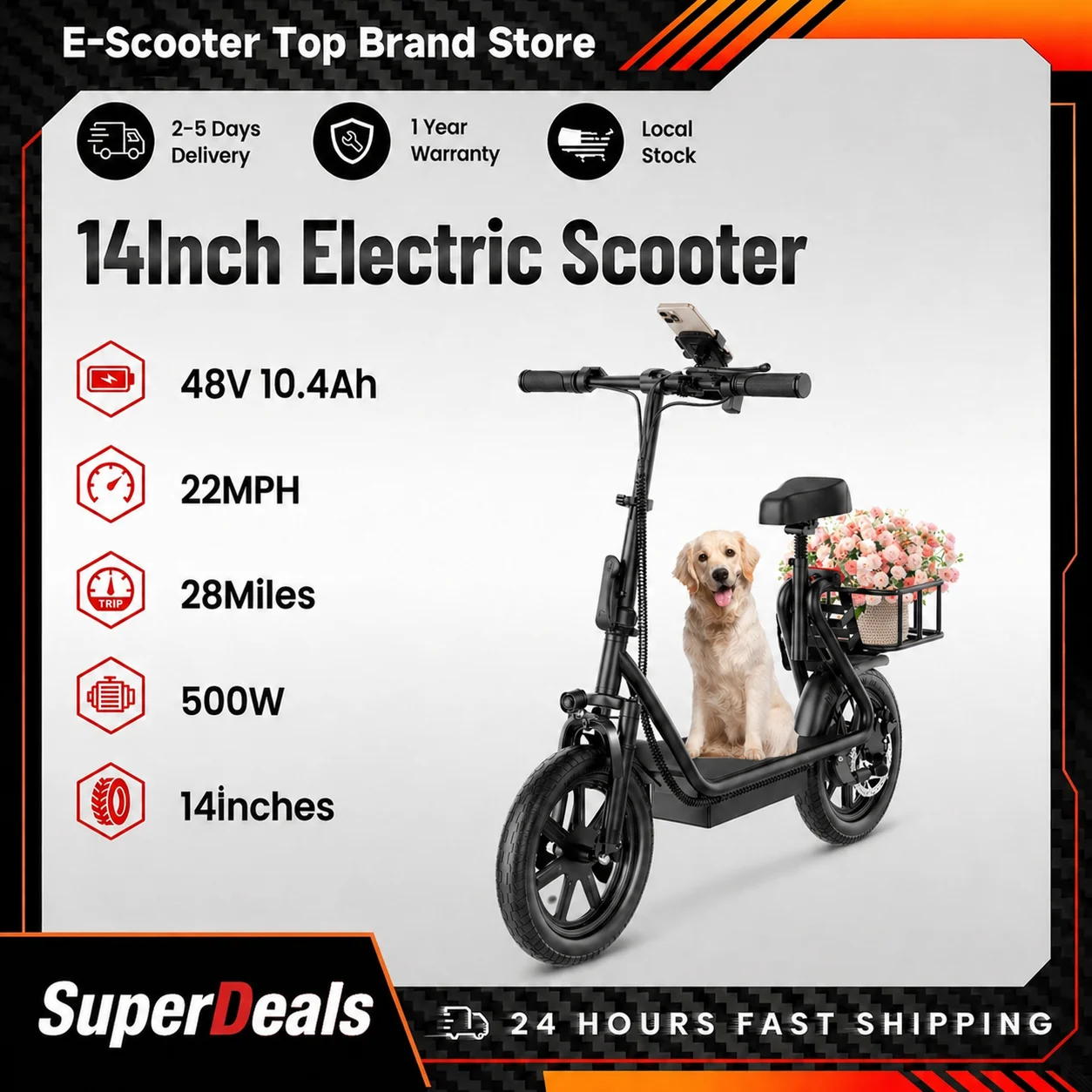 Electric Scooter for Adults, 1