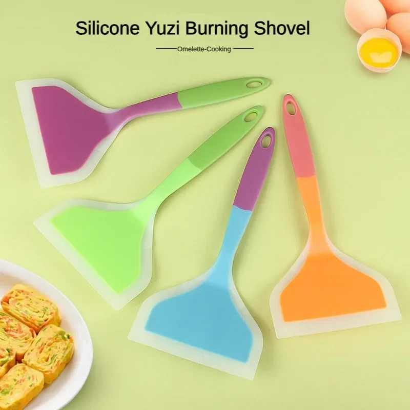 Silicone Spatula tamago Yaki non-stick pan special thick egg Yaki Spatula Silicone frying pan Spatula 1 piece