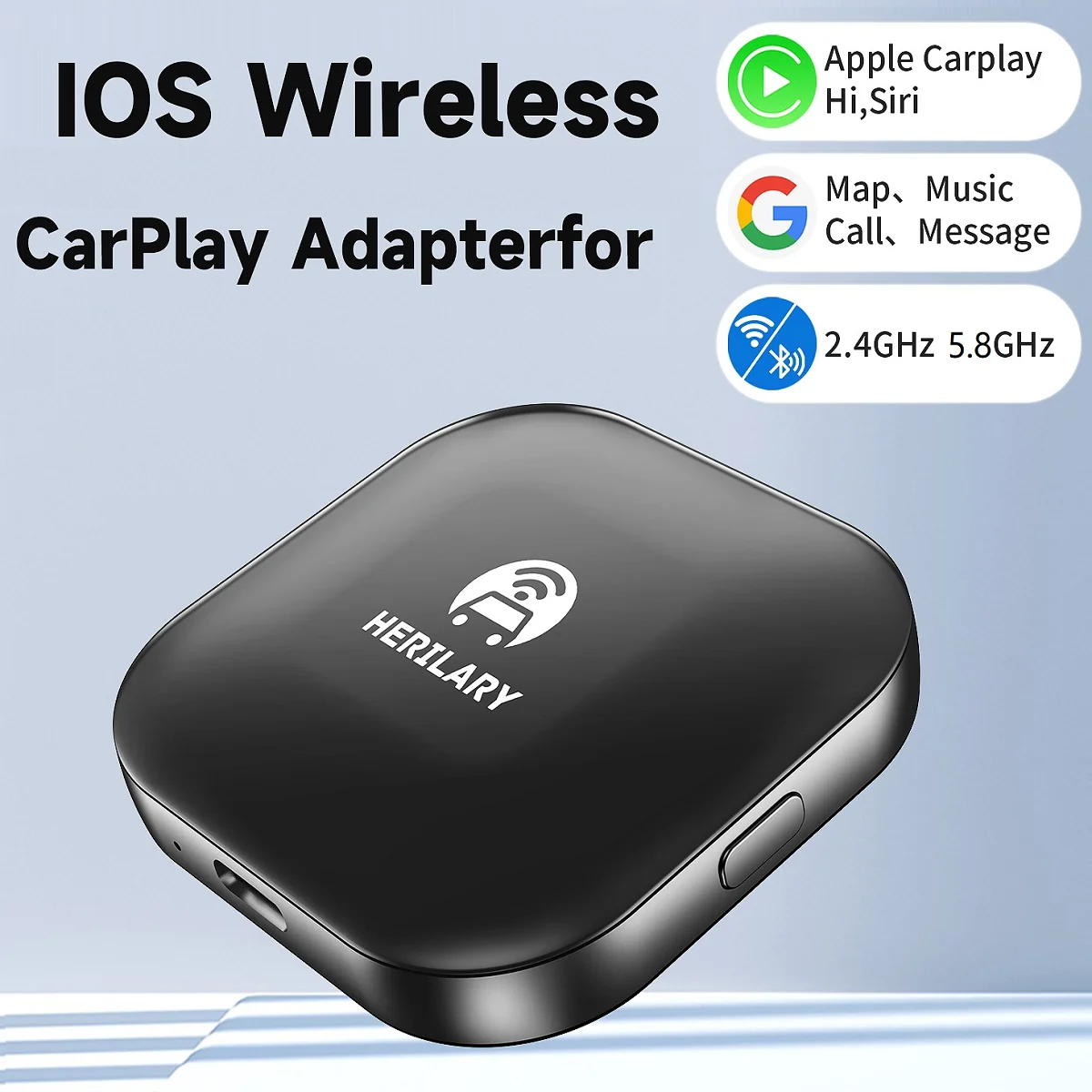 Birgus Wireless Carplay Adapter 2.4G+5.8GHz WF&BT Apple Carplay Dongle With  Hi Siri Car OEM Wired To Wireless USB Dongle - AliExpress