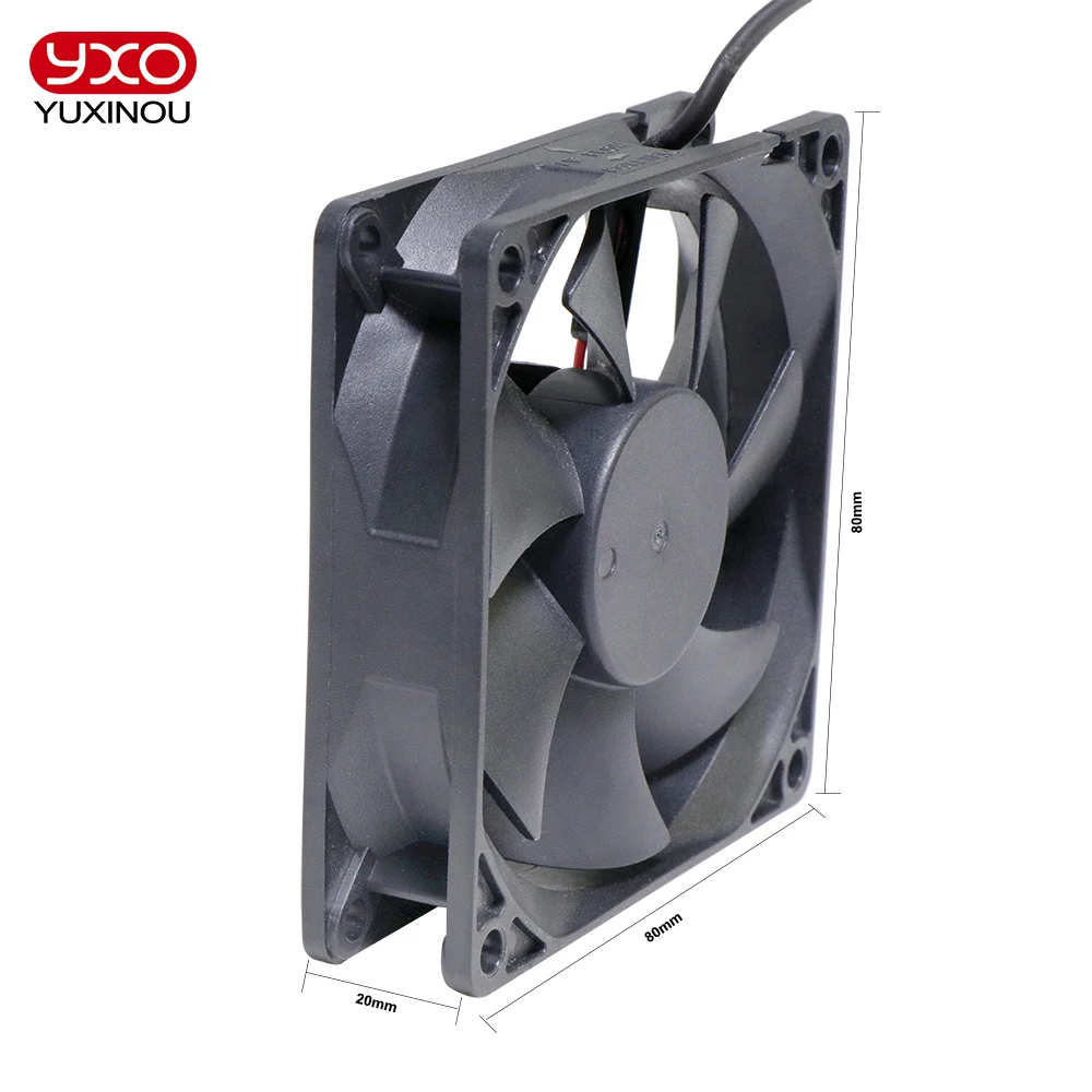 Aluminum Heat Sink 1pcs AC 110-220V LED high power led heatsink Fan 80x80x20mm For led grow light aquarium light flood diy lighting