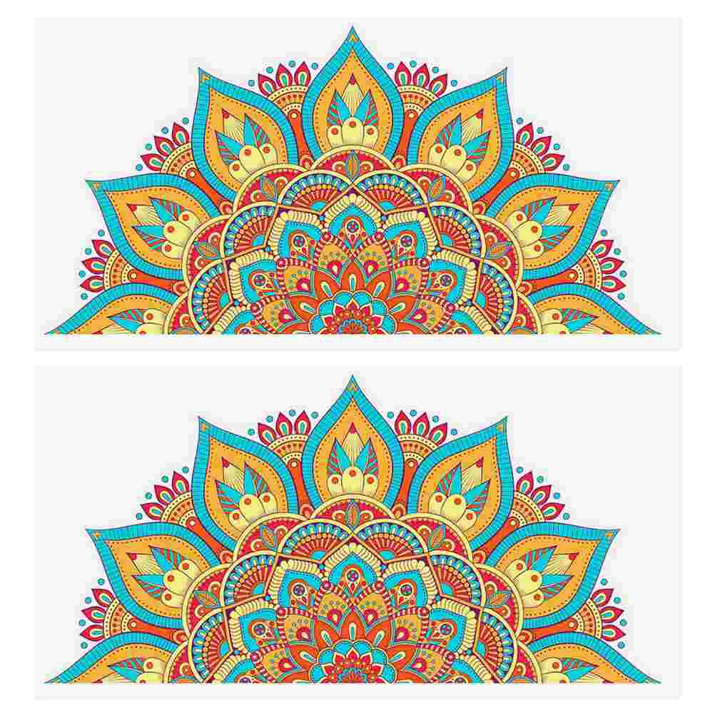 

Наклейки на окна в виде цветов, 2 шт.