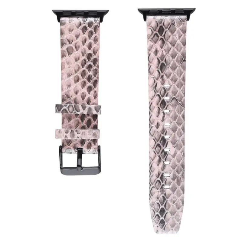 SCHIK Handmade Real Snake Skin For Apple Watch Band 45mm 41mm 38mm 40mm 42mm 44mm Bracelet For iWatch 7/6/5/4/3/2/1 Series