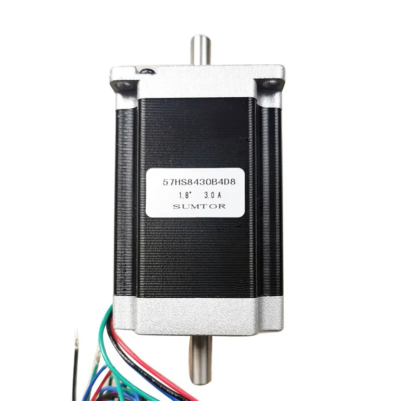 Motore Passo-Passo Nema 23 2.2Nm Nema 23 Motore Passo-Passo 57Hs8430B4D8 Doppio Albero 8Mm Sumtor