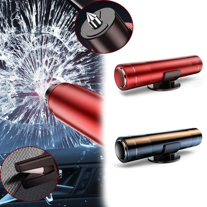 

Car Safety Hammer Car Window Breaker Emergency Hammer Seat Belt Cutter Car Tool Life-Saving Escape Hammer Aluminum Alloy