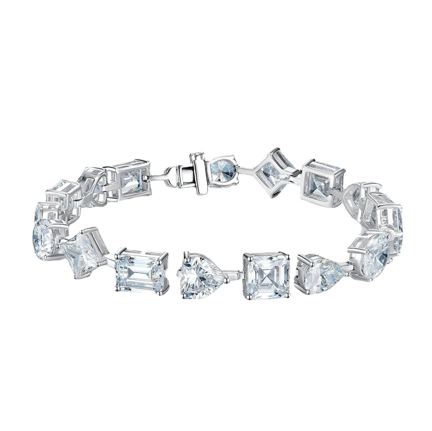 

S925 Silver Bracelet Full Diamond Alien Diamond Bracelet Fashionable and Elegant Instagram Celebrity Style