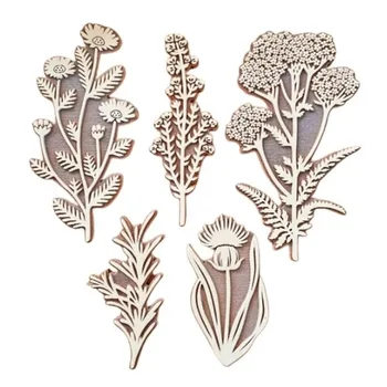 Forniture per Scrapbooking, Timbri Floreali Vintage per Fai-da-Te, Timbri Artistici per Arte e Artigianato, Squisiti Timbri Floreali per Herbarium