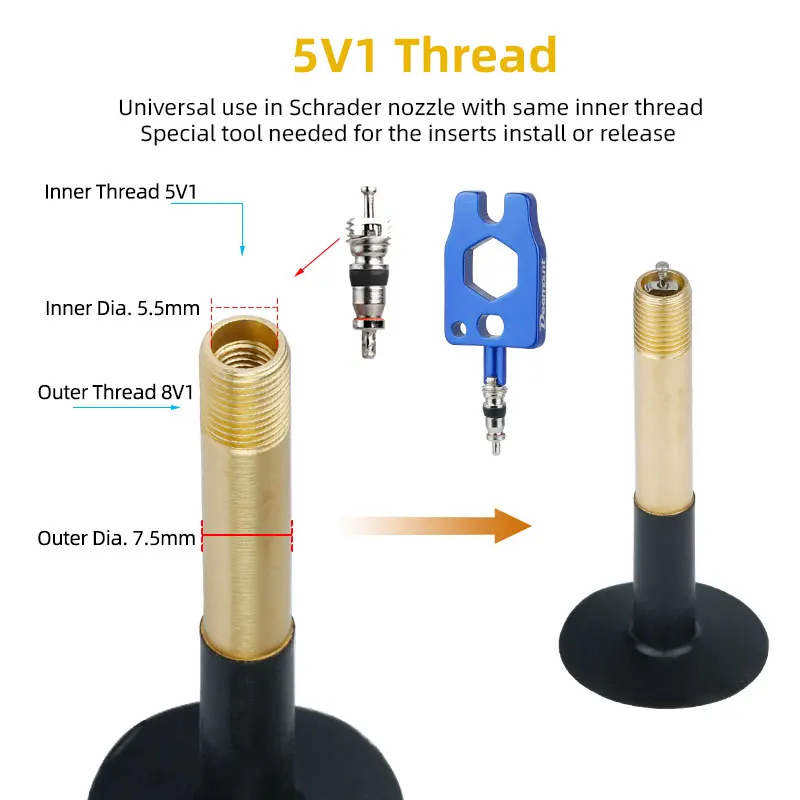 KIT STRUMENTO NUCLEO valvola tubi bicicletta e ricambio 10 nuclei con KIT STRUMENTO NUCLEO valvola tubi bicicletta e ricambio 10 nuclei con