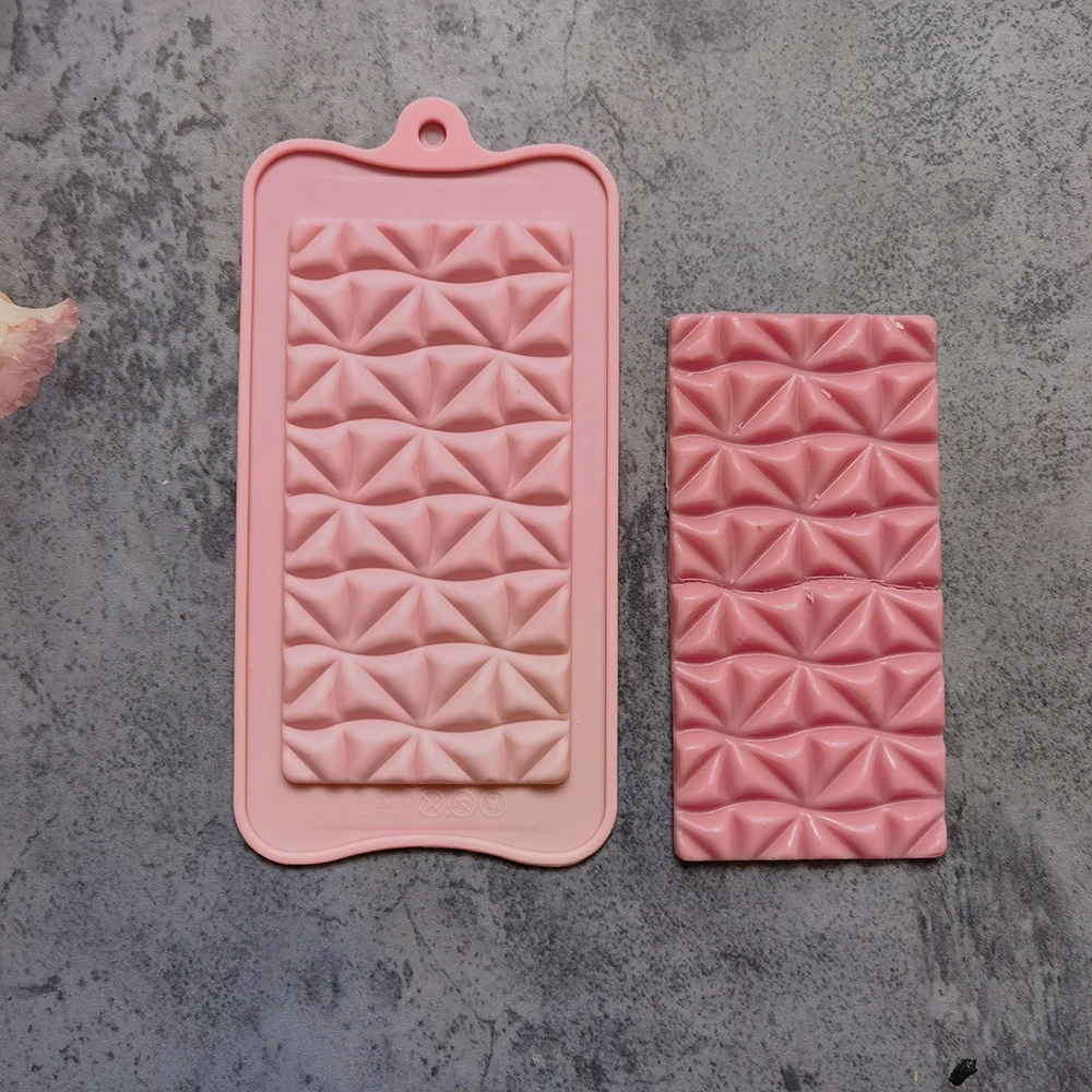 

New Mizi chocolate biscuit silicone mold DIY rectangular dessert mold cake decoration plugin kitchen baking utensils