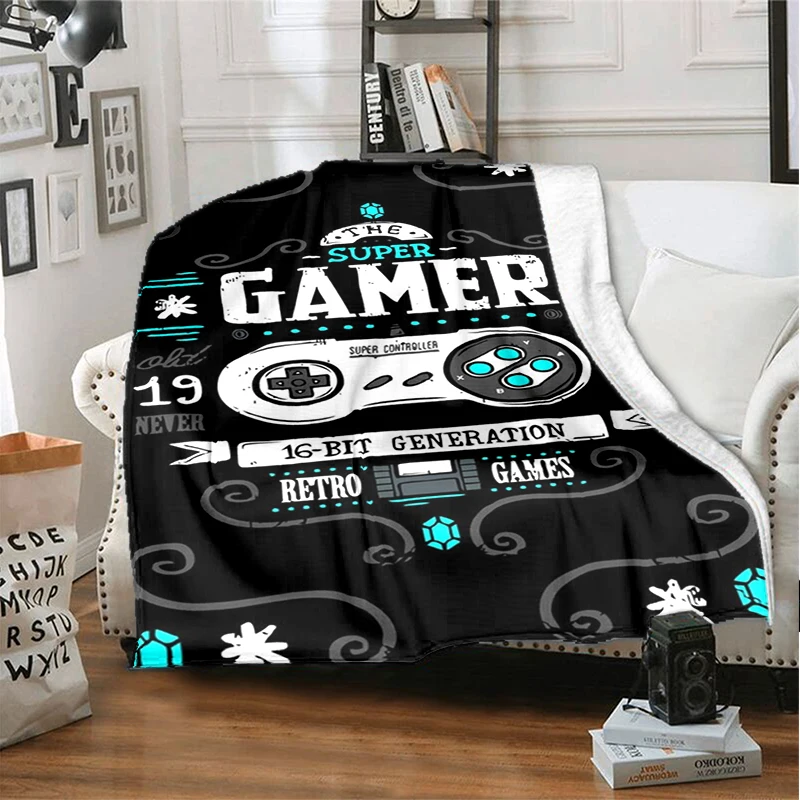 

3D Game cover blanket, super soft player handle blanket, suitable for children, boys, and teenagers' game bedding sofa