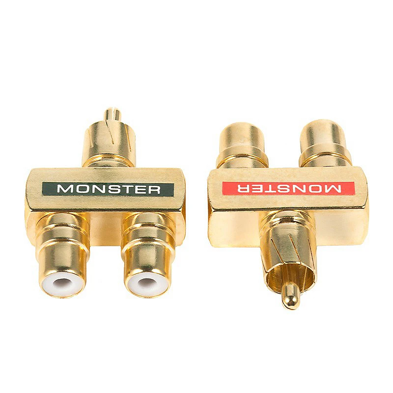1Pair-RCAxMale-Plug-to-2xRCA-Female-Socket-Connectors-Excellent-Gold ...