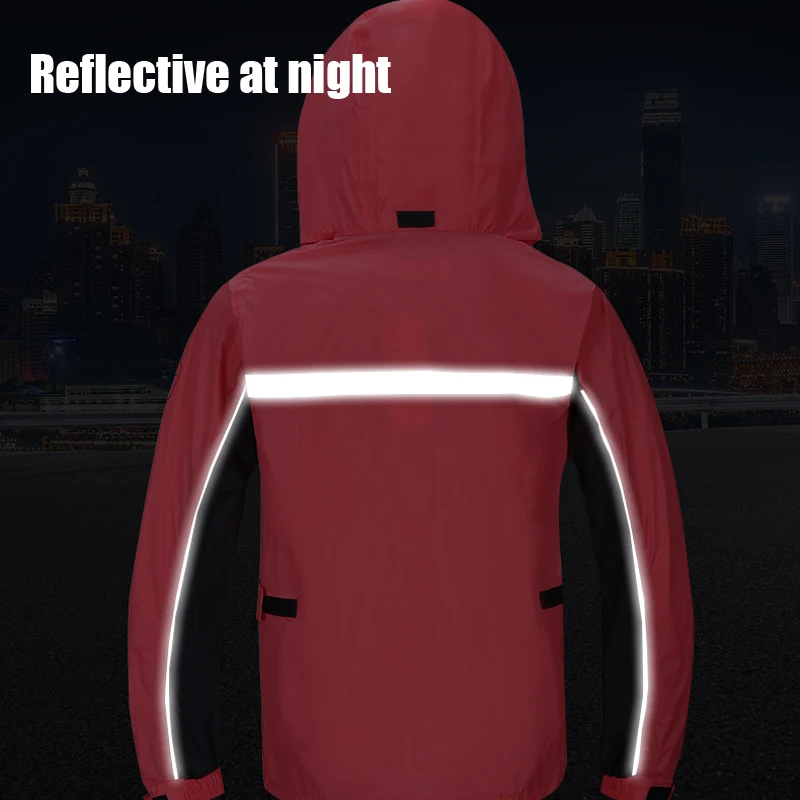 Raincoat Suit Women Reflective Motorcycle Riding Waterproof Ultra Thin Outdoor Hiking Fishing Rainproof Protective Gear,H-028