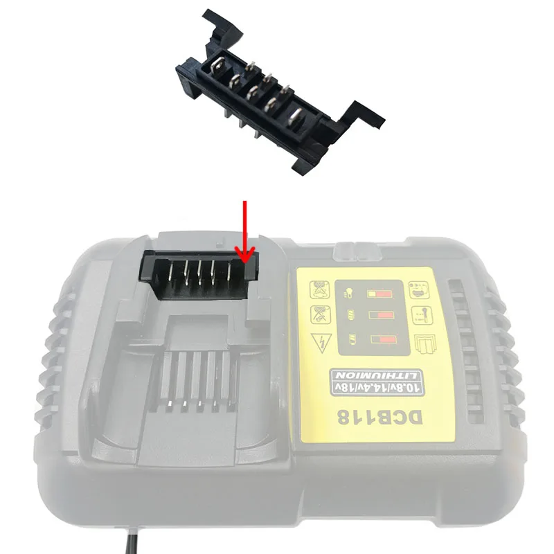 DeWALT Accessori - Caricabatterie Da 4A Con 4 Porte, Per Batterie Da 10 8 54 V Dcb104