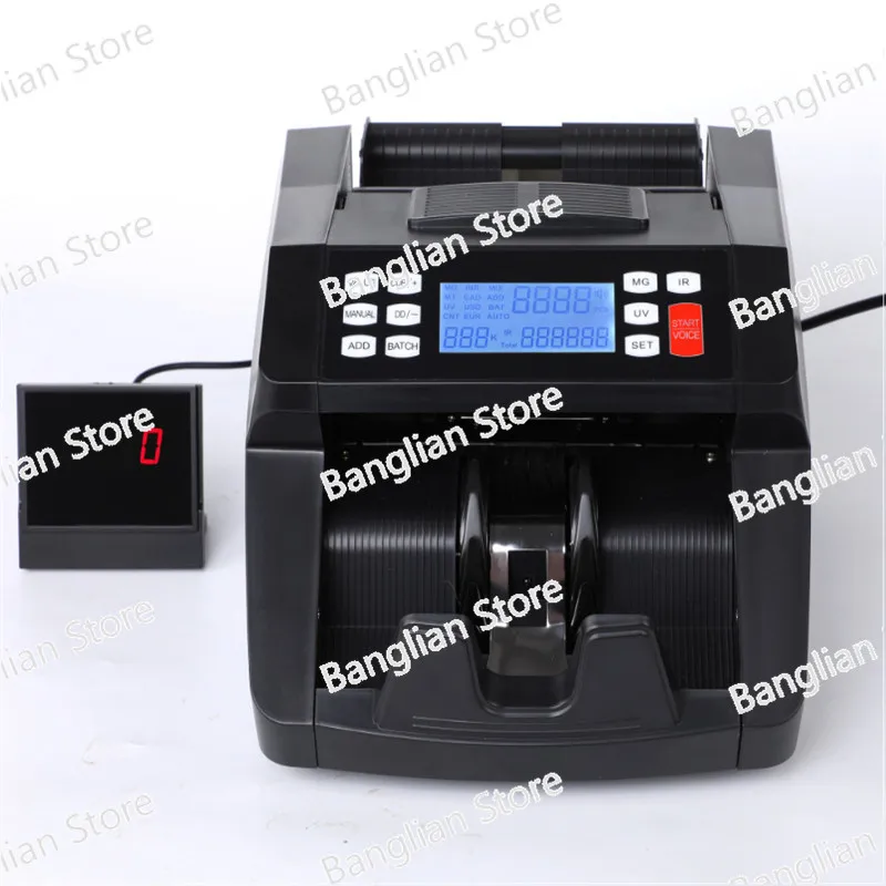 LCD Display Multinational Currency Counting Machine Cash Counting and Money Detector