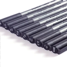 

9Pcs/set Tip Fine Liner Art Marker Pigma Micron Pen 0.05 0.1 0.2 0.3 0.4 0.5 0.6 0.8 Black Sketch Drawing Pen School Supplies