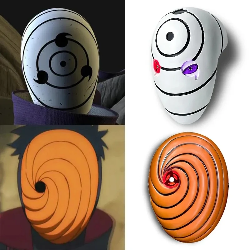 Naruto halloween cosplay uchiha obito máscara halloween masquerade festa  anime akatsuki máscara facial para crianças masculino feminino máscara  acessório - AliExpress