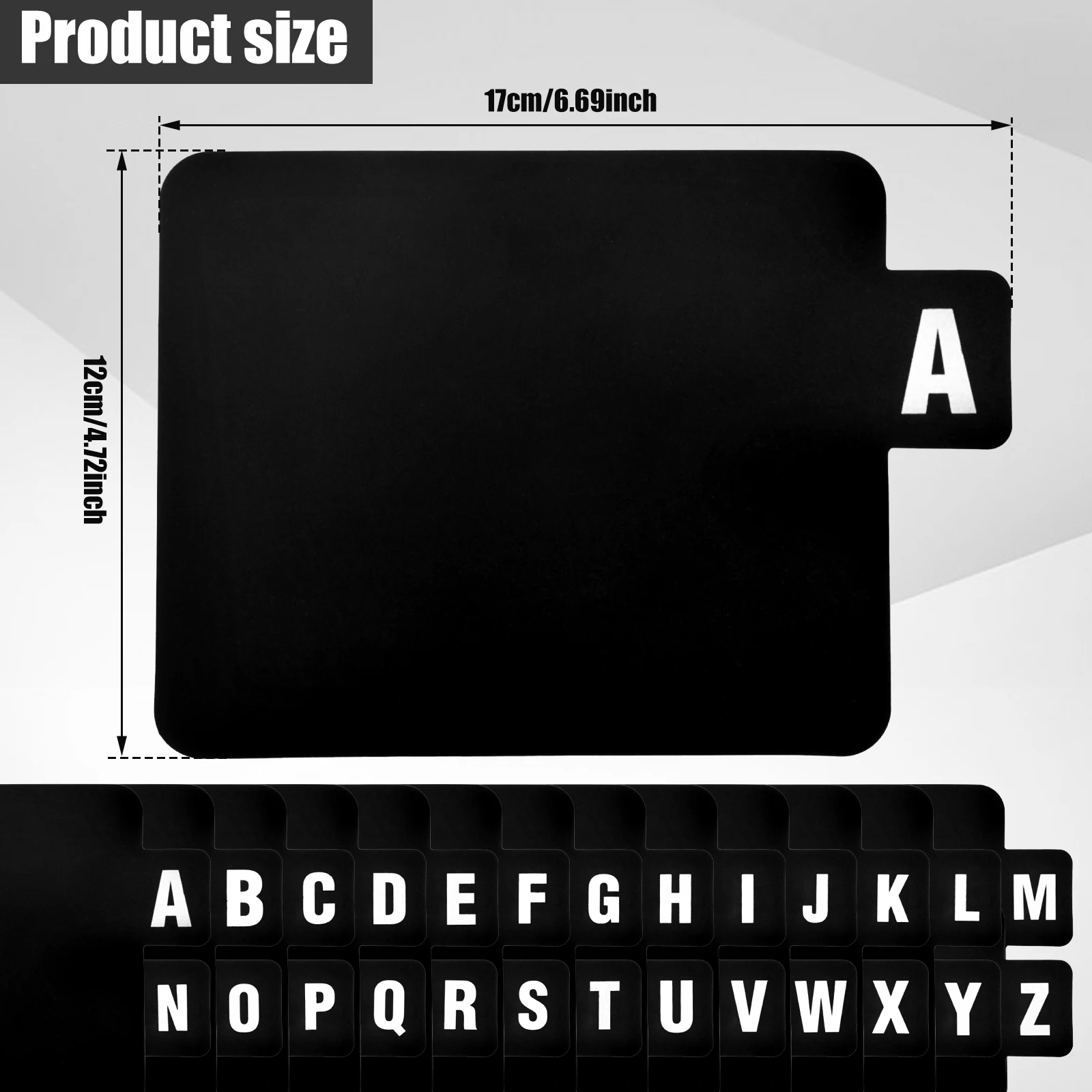 26 Pcs Record Dividers Alphabetical Vinyl Record Dividers with Alphabet Tabs Water-proof Vinyl Separators Reusable Vinyl Records