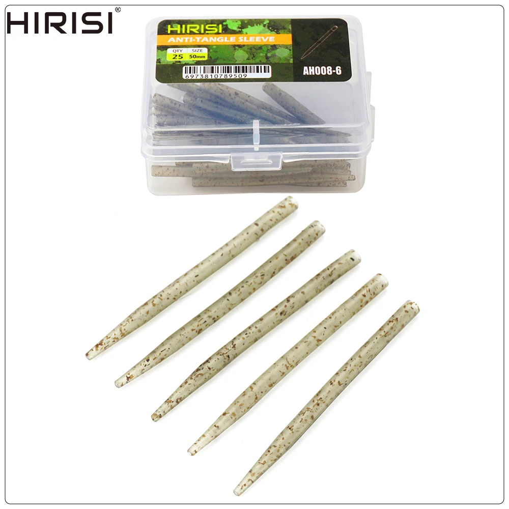 Description Picture 2 of itemHirisi 25/50pcs Carp Fishing Anti Tangle Sleeves Connect with Hook for Carp Fishing Terminal Tackle Fishing Accessories