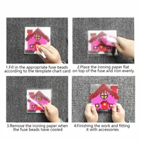 14000PCS Fuse Beads Box Pixel Puzzle Iron Beads For Kids Ironing Beads DIY Early Education Craft Toy Accessory beads refill pack 5