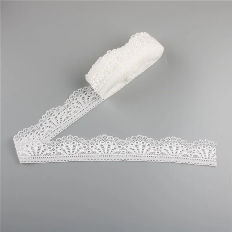Elastic Lace Ribbon 30mm Wide Cotton Elasticity Trim Trimmings Clothing Underwear for Sewing