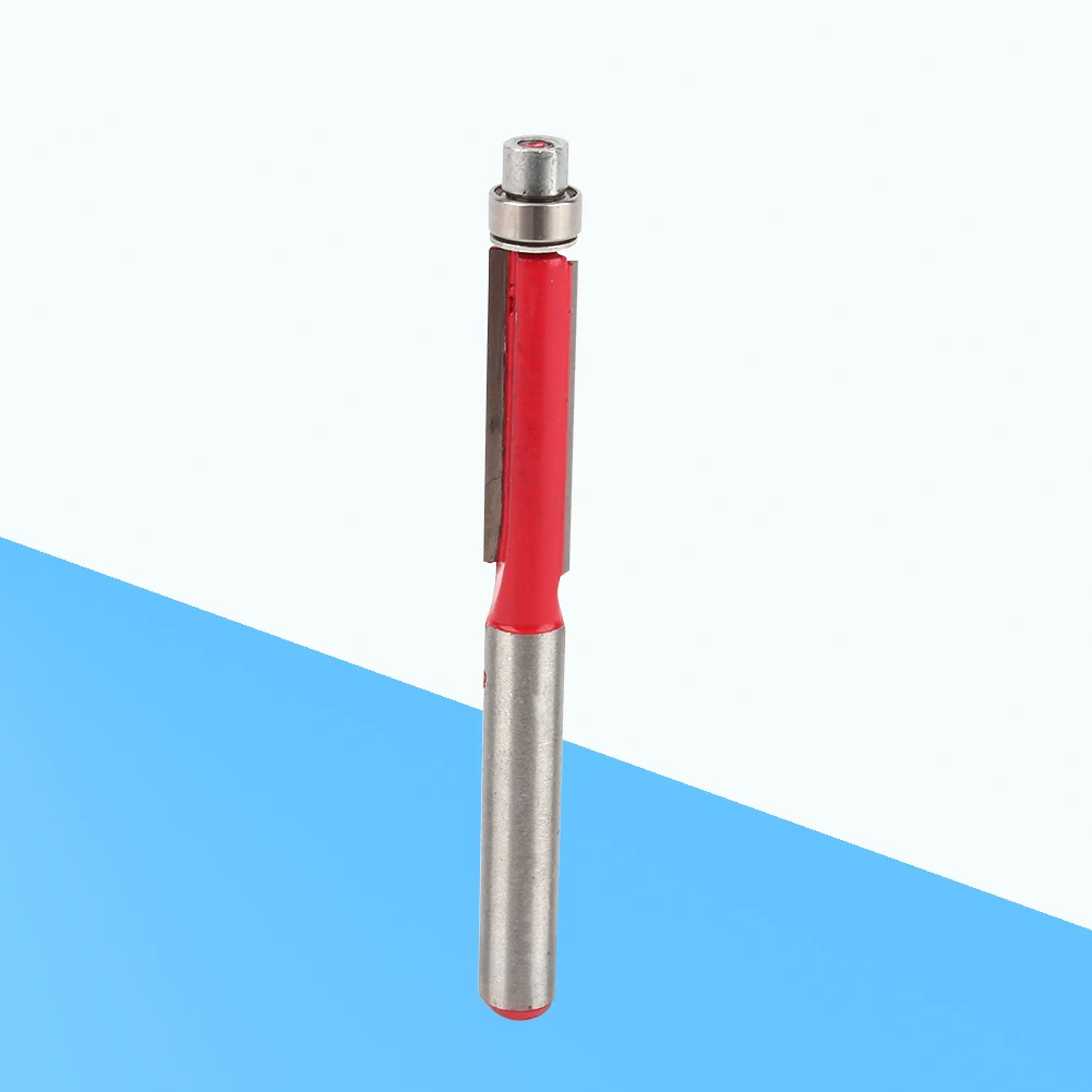 1/4"End Dual Flutes Straight Shank Trim Router Flush Trim Cutter Bit Tool