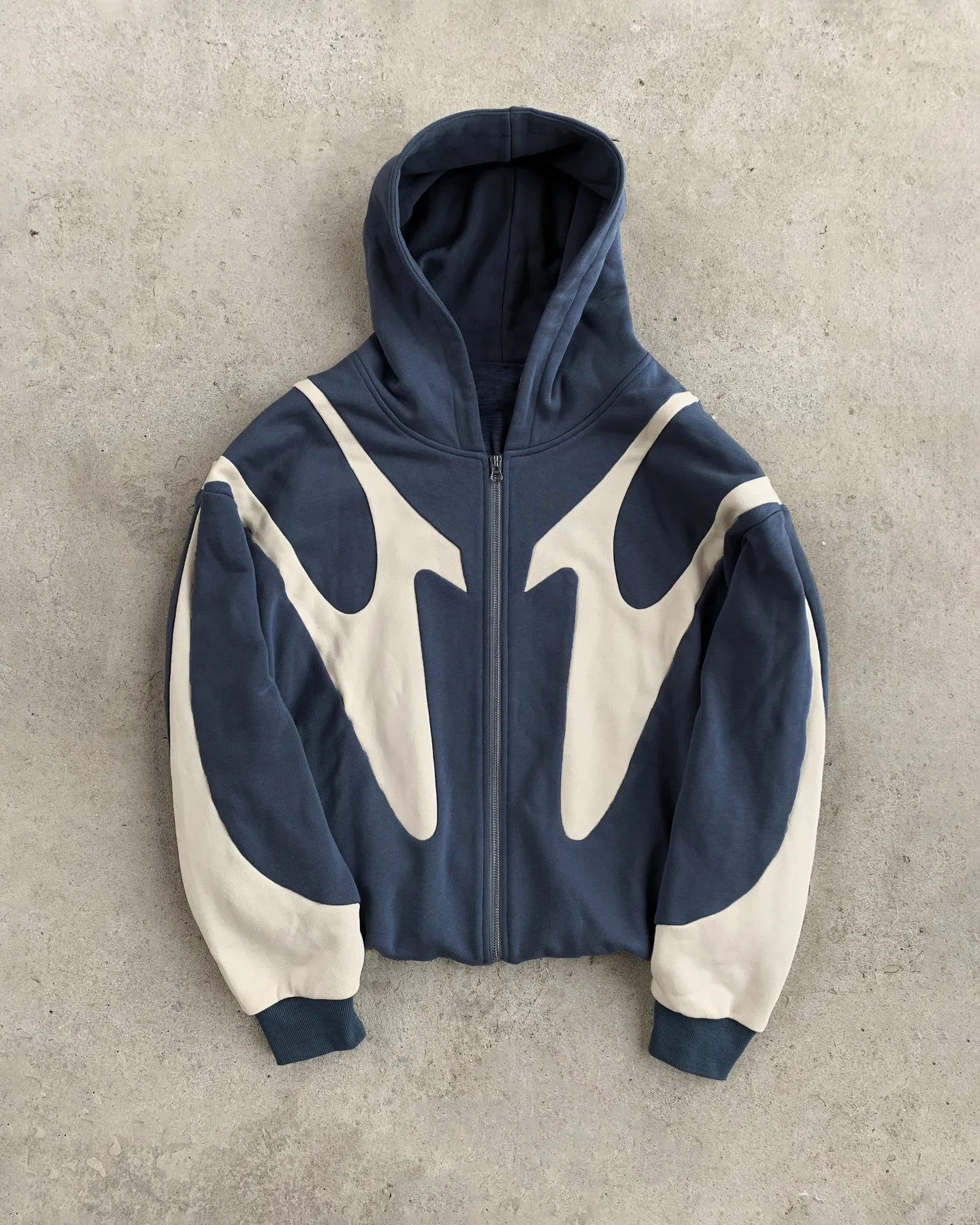Y 2K Rits Hoodie Herfst/Winter Amerikaanse Mode Hoge Materiaal Retro Hoodies Sweatshirt High Street Pullover Voor Mannen En Vrouwen