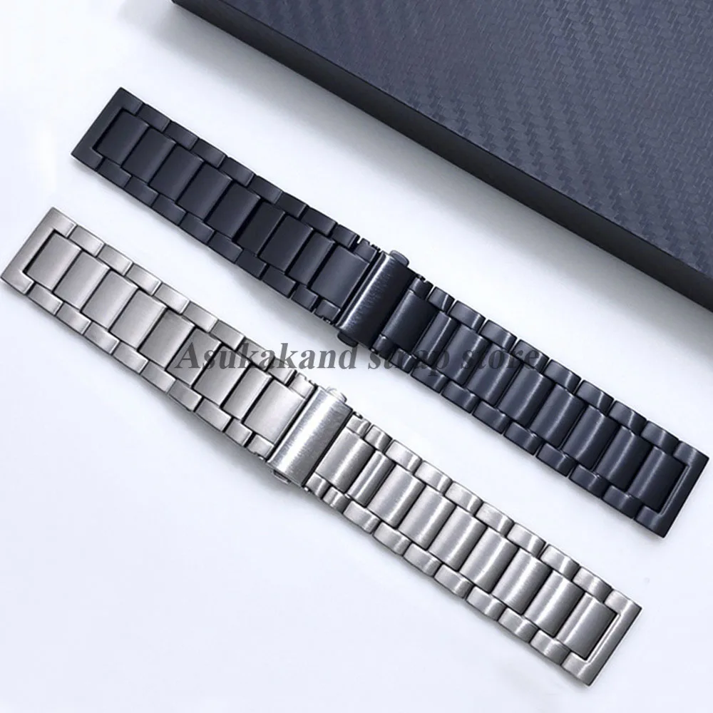 Premium Titanium Metal Quick Release Watch Band Replacement Bracelet, Universal Smart Watch Wristband