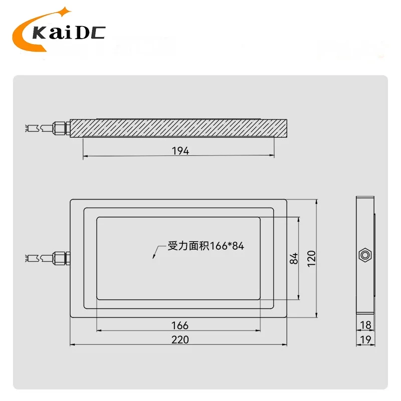 초박형 평판 압력 센서 초대형 힘 영역 1T2T 비표준 로드셀
