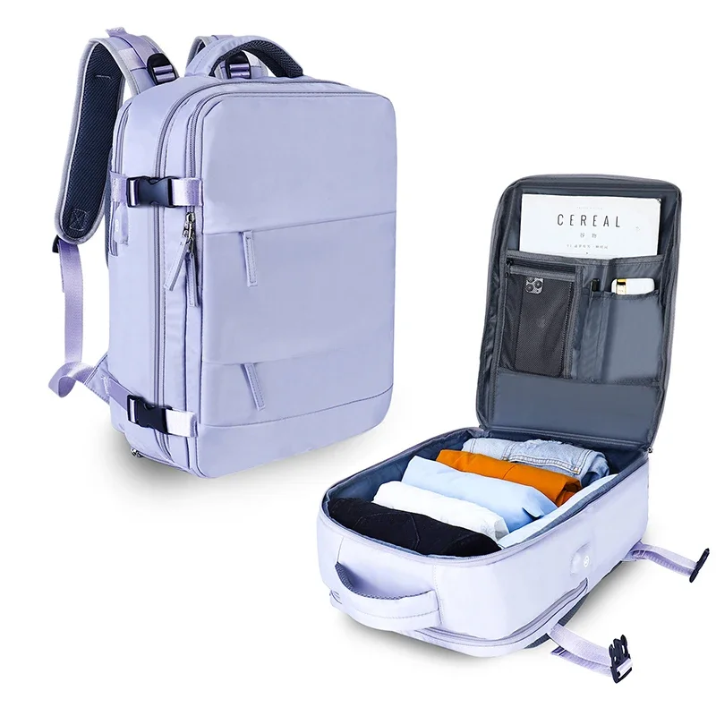 Travel Bag Women Travel Backpack Airplane Large Capacity Multi-Function Luggage Lightweight Waterproof Women's Casual Bag Notebook Bagpacks