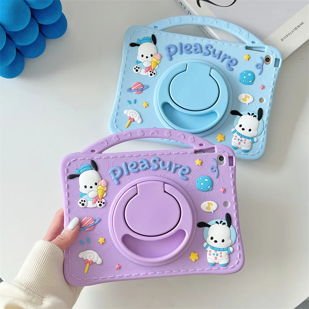 Cartoon Pochacco Silicone Tablet Protective Case