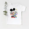 New My First Disney Trip 2025 Kids Tshirts Funny Short Sleeve Boys Girls Disney Vacation T Shirt Mickey Minnie Children Clothes 5
