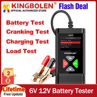 Kingbolen BM560 Car Battery Tester 6V 12V BM580 Battery Analyzer Cranking Test Charging Test Load Test BM550 PK KW650 1