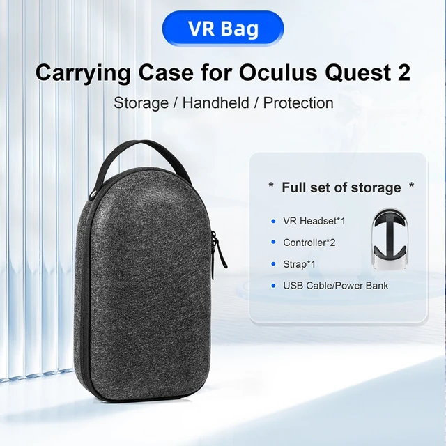 Bolsa de almacenamiento para Meta Quest 3, caja de carcasa dura EVA  portátil, estuche de transporte protector de viaje para Meta Quest3 VR,  accesorios - AliExpress